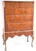 18TH CENTURY QUEEN ANNE WALNUT CHEST ON STAND