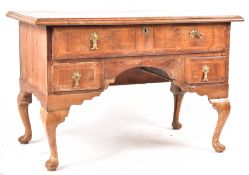 18TH CENTURY WALNUT INLAID WRITING TABLE DESK LOWBOY