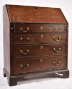 18TH CENTURY GEORGE III OAK BUREAU