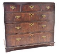 18TH CENTURY VICTORIAN WALNUT CHEST OF DRAWERS