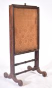 19TH CENTURY VICTORIAN MAHOGANY FIRE SCREEN PANEL
