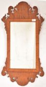 19TH CENTURY VICTORIAN SATINWOOD PIER MIRROR