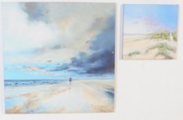 TWO CONTEMPORARY CAROLINE RICHMOND BEACH LANDSCAPES PRINTS