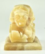 EARLY 20TH CENTURY GRAND TOUR STYLE ONYX PHAROAH