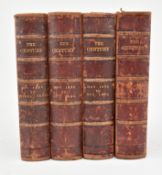4 VICTORIAN LEATHER BOUND VOLUMES OF THE CENTURY MAGAZINE