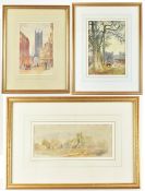 COLLECTION OF THREE MID CENTURY WATERCOLOUR PAINTINGS
