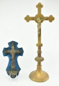 TWO EARLY 20TH CENTURY ECCLESIASTICAL CROSSES