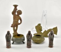 COLLECTION OF 19TH CENTURY BRASS & COPPER ITEMS