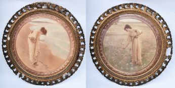 WILLIAM HENRY MARGETSON - TWO FRAMED MEZZOTINT PRINTS