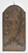 EARLY 19TH CENTURY REGENCY STYLE DECORATIVE WOODEN PANEL