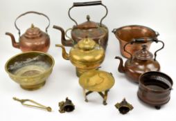 COLLECTION OF 19TH CENTURY COPPER & BRASS WARES