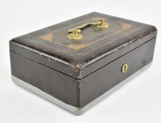 VICTORIAN 19TH CENTURY CAST IRON SAFE DEPOSIT BOX