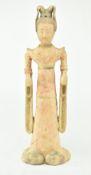 20TH CENTURY CHINESE TERRACOTTA NOBLE WOMAN SCULPTURE