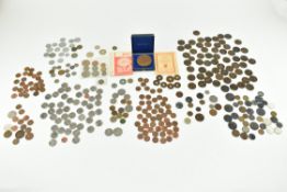 COLLECTION OF 20TH CENTURY FOREIGN & GB CURRENCY COINS
