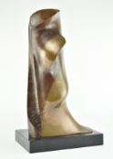JOHN HUGGINS (B. 1938) - PATINATED BRONZE - 1970S