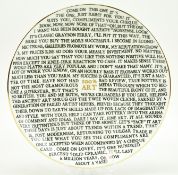 GRAYSON PERRY (B. 1960) - 100% ART - PLATE