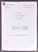 BLACKADDER (BBC SITCOM) – ORIGINAL PRODUCTION SCRIPT