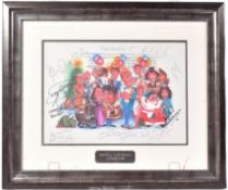 ONLY FOOLS & HORSES - CAST SIGNED CARICATURE IMAGE INC. BUSTER MERRYFIELD