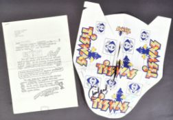 TISWAS - CHILDREN'S TELEVISION SERIES - ORIGINAL SIGNED CAP & LETTER