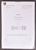 BLACKADDER (BBC SITCOM) – ORIGINAL PRODUCTION SCRIPT