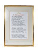 FROM THE ESTATES OF BILL & TOM OWEN - LAST OF THE SUMMER WINE