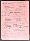 ONLY FOOLS & HORSES - CAST SIGNED FULL EPISODE SCRIPT