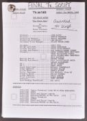 BLACKADDER / THE BLACK ADDER (BBC SITCOM) – ORIGINAL PRODUCTION SCRIPT