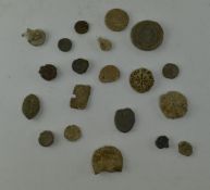 COLLECTION OF MEDIEVAL LEAD SEALS / AMULETS / PLAQUES