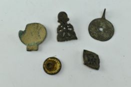 COLLECTION OF ANCIENT ROMAN BRONZE DECORATIVE PIECES