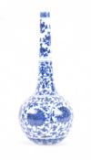 CHINESE QIANLONG MARKED PORCELAIN CHRYSANTHEMUMS VASE
