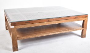 20TH CENTURY CHINESE CARVED HARDWOOD OPIUM STYLE LOW TABLE