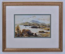 HERBERT MOXON COOK (1885 - 1926) LOCH SCENE WATERCOLOUR