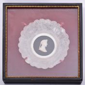 19TH CENTURY GRAND TOUR ALABASTER CAMEO PLAQUE OF DANTE