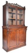 VICTORIAN 19TH CENTURY MAHOGANY LIBRARY BOOKCASE