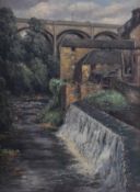 GEORGE LEON LITTLE - 20TH CENTURY OIL ON CANVAS PAINTING