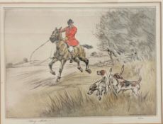 HENRY WILKINSON - HUNTSMAN AND HOUNDS ETCHING