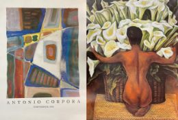 ANTONIO CORPORA -DIEGO RIVERA - TWO MODERN ART PRINTS