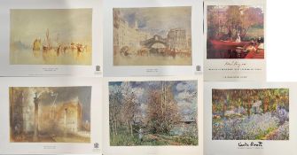 COLLECTION OF ROMANTIC & IMPRESSIONIST ARTIST PRINT POSTERS