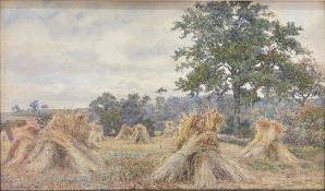 UNKNOWN ARTIST - RURAL SCENE OF HAY