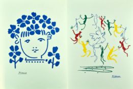 PABLO PICASSO - TWO SERIGRAPH PRINT POSTERS