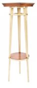 ROCHE BOBOIS - PARIS - WHITE PAINTED STAND FOR SCULPTOR