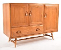 ERCOL - MODEL 366 - MID CENTURY BEECH AND ELM SIDEBOARD