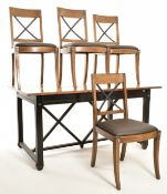 ROCHE BOBOIS - ARCHITECT SEWING PATTERN TABLE & CHAIRS