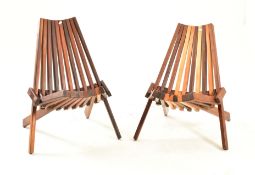 PAIR OF VINTAGE 20TH CENTURY KENTUCKY BIRCH STICK CHAIRS