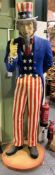 UNCLE SAM - LARGE FIBREGLASS FAIRGROUND STATUE