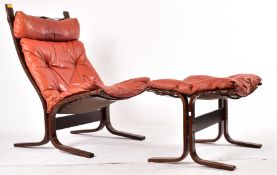 INGMAR RELLING - WESTNOFA - MID CENTURY CHAIR & FOOTSTOOL