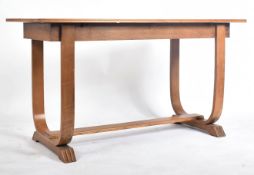ART DECO 1930S OAK EXTENDING BREAKFAST OCCASIONAL TABLE