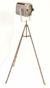 STRAND ELECTRIC - VINTAGE METAL STAGE THEATRE LIGHT ON STAND