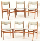 SIX DANISH MID CENTURY 1960S TEAK DINING CHAIRS