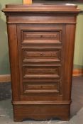 20TH CENTURY SOLID CAST IRON CHEST OF DRAWERS SHAPED SAFE